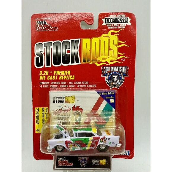 1957 Terry Labonte #5 Kellogg’s Chevy Bel Air Diecast Issue #95 Racing Champions - Picture 1 of 2